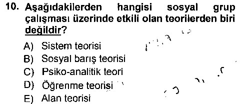 SHZ101U Sosyal Hizmete Giriş çıkmış sınav sorusu 2