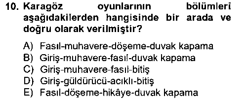 EDB102U Halk Edebiyatına Giriş 2 çıkmış sınav sorusu 2