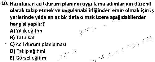 ADY2008 Yanma ve Yangın çıkmış sınav sorusu 2