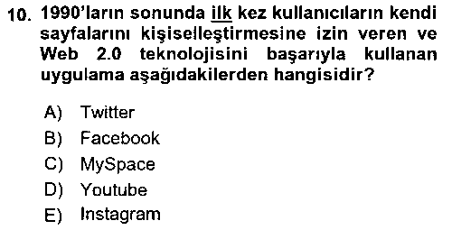 SMY201U Sosyal Medya ve Propaganda çıkmış sınav sorusu 2