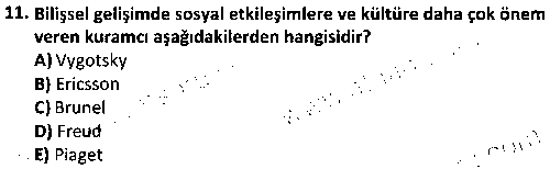 ÇGL1012 Oyun Çocukluğu Döneminde Gelişim çıkmış sınav sorusu 3