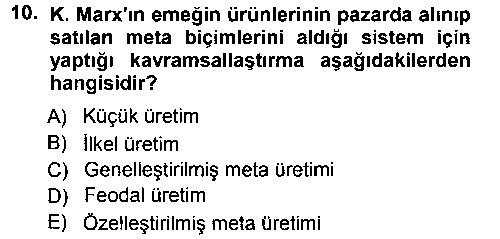 SOS205U Toplumsal Değişme Kuramları çıkmış sınav sorusu 2