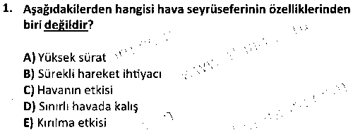 SHI2001 Havaalanı Donanım ve Faaliyetleri çıkmış sınav sorusu 1