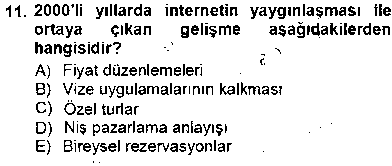 TSH101U Tur Planlaması ve Yönetimi çıkmış sınav sorusu 2