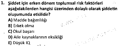 ÇGL2008 Adolesan Dönemde Gelişim çıkmış sınav sorusu 1