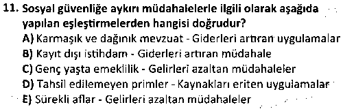 BS2011 Risk Yönetimi çıkmış sınav sorusu 3
