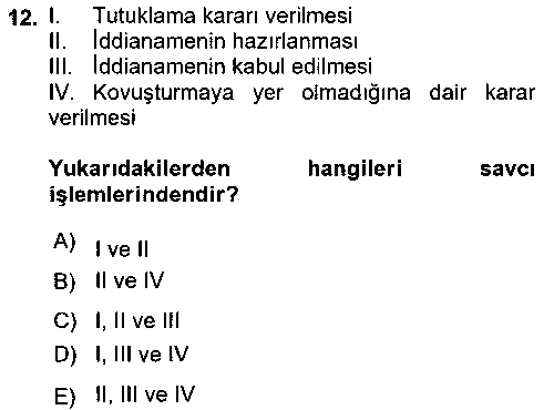 HUK220U Ceza Yargılama Hukuku çıkmış sınav sorusu 3