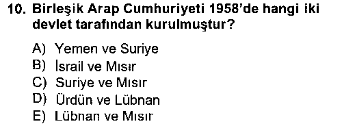 SIY302U Orta Doğuda Siyaset çıkmış sınav sorusu 1