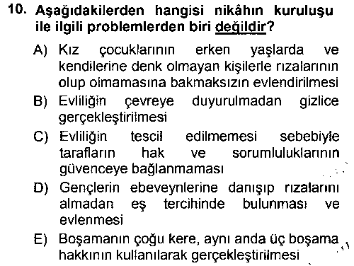 Günümüz Fıkıh Problemleri çıkmış sınav sorusu 1