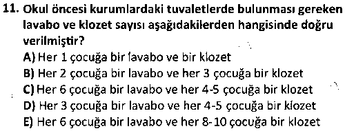ÇGL3010 Çocuk Yaşam Alanı ve Çevre Düzenlemesi çıkmış sınav sorusu 3