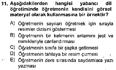 INO402U İng. Öğretmenliğinde Öğretim Teknolojileri Ve Materyal Tasarımı 2 çıkmış sınav sorusu 3