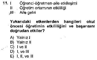 OKO304U Okulöncesinde Materyal Geliştirme çıkmış sınav sorusu 3