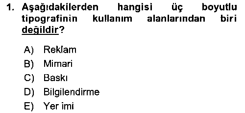 GIT202U İleri Tipografi çıkmış sınav sorusu 1