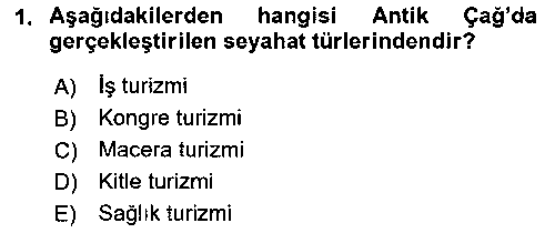 KOI101U Konaklama İşletmeciliği çıkmış sınav sorusu 1