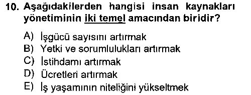 SHZ204U Sosyal Hizmet Yönetimi çıkmış sınav sorusu 1