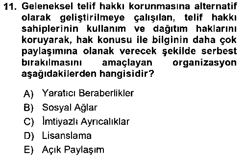 WTK205U Web Okuryazarlığı çıkmış sınav sorusu 3