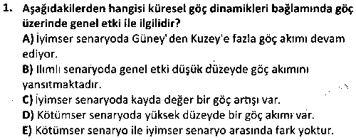 SOS2007 Küreselleşme Kuramları çıkmış sınav sorusu 1