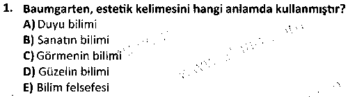 FOT2007 Görsel Estetik çıkmış sınav sorusu 1