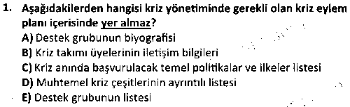 RKR3005 Rekreasyonda Kriz Yönetimi çıkmış sınav sorusu 1