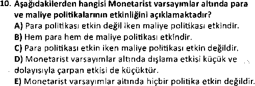 BS1004 Para ve Bankacılık çıkmış sınav sorusu 2