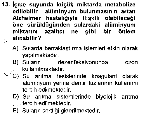 LBV104U Hijyen ve Sanitasyon çıkmış sınav sorusu 3