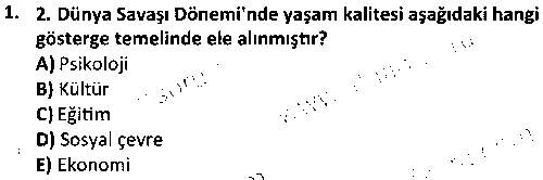 SOH3007 Gerontolojik Sosyal Hizmet çıkmış sınav sorusu 1