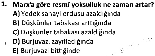 SOS3001 Toplumsal Eşitsizlikler çıkmış sınav sorusu 1