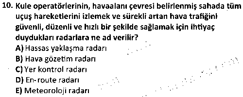 SHI1010 Haberleşme ve Seyrüsefer Sistemleri çıkmış sınav sorusu 2