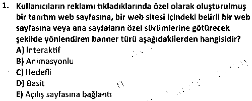 GRF4005 Görsel Kimlik ve Marka Tasarımı çıkmış sınav sorusu 1