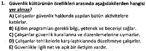 İSGLT4012 Maden ve Yapı İşlerinde İSG çıkmış sınav sorusu 1
