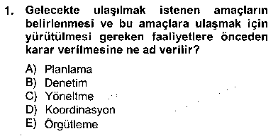 KOI202U Otel Yönetimi çıkmış sınav sorusu 1