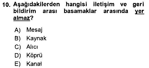 SAG110U Sağlık İşletmelerinde Davranış çıkmış sınav sorusu 2