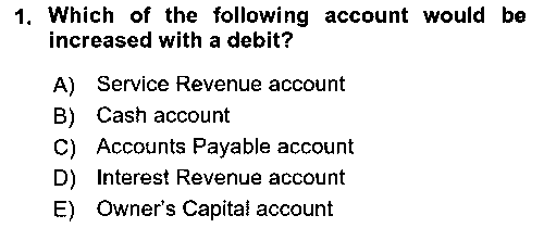 MUH213U Accounting 1 çıkmış sınav sorusu 1