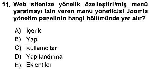 WTK201U İçerik Yönetim Sistemleri çıkmış sınav sorusu 3