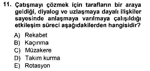 CMH201U Çatışma ve Stres Yönetimi 1 çıkmış sınav sorusu 2