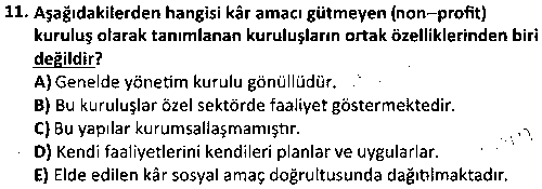 SOH2008 Sivil Toplum Örgütleri çıkmış sınav sorusu 3