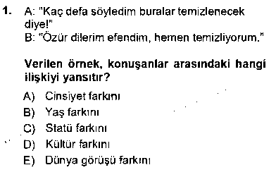 TUR203U Türkçe Sözlü Anlatım çıkmış sınav sorusu 1