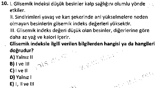 SPB2001 Egzersiz ve Beslenme çıkmış sınav sorusu 2