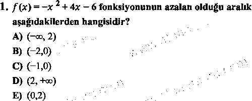 İŞL1009 Matematik 1 çıkmış sınav sorusu 1