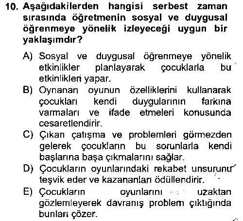 OMB306U Özel Öğretim Yöntemleri 2 çıkmış sınav sorusu 2