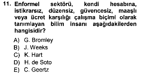 SOS303U Ekonomi Sosyolojisi çıkmış sınav sorusu 2
