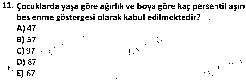 CGE1009 Çocuk Beslenmesi çıkmış sınav sorusu 3