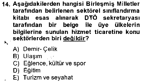 TIC104U Dış Ticarete Giriş çıkmış sınav sorusu 3