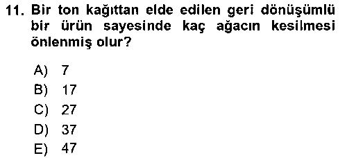 TRZ402U Sürdürülebilir Turizm çıkmış sınav sorusu 3