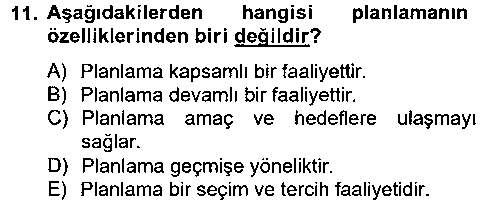 ISY204U Küçük İşletme Yönetimi çıkmış sınav sorusu 3