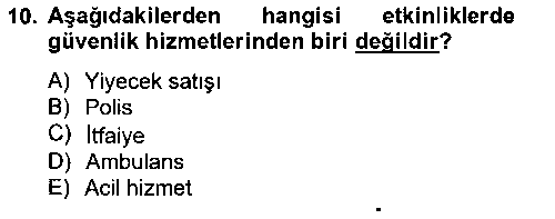 SYT202U Etkinlik Yönetimi çıkmış sınav sorusu 2
