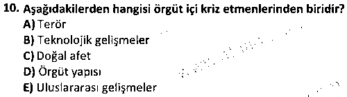 HIT2006 Örgütsel İletişim çıkmış sınav sorusu 2