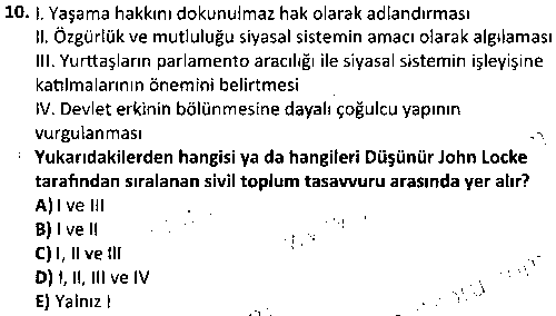 SOH2008 Sivil Toplum Örgütleri çıkmış sınav sorusu 2