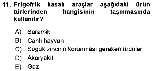 LOJ402U Lojistik Planlama Ve Modelleme çıkmış sınav sorusu 3