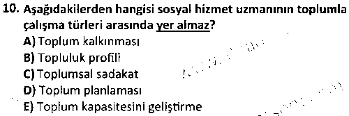 SOH3010 Psikiyatrik Sosyal Hizmet çıkmış sınav sorusu 2